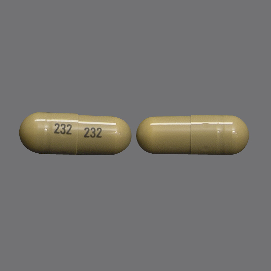 232 232 Pill Images (Brown / Capsuleshape)